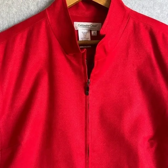 Coldwater Creek Jacket Women’s Size Large Petite Red - Picture 2 of 11